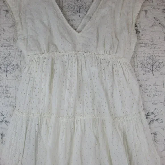 Anthropologie White Eyelet Maxi Dress - Picture 12 of 16